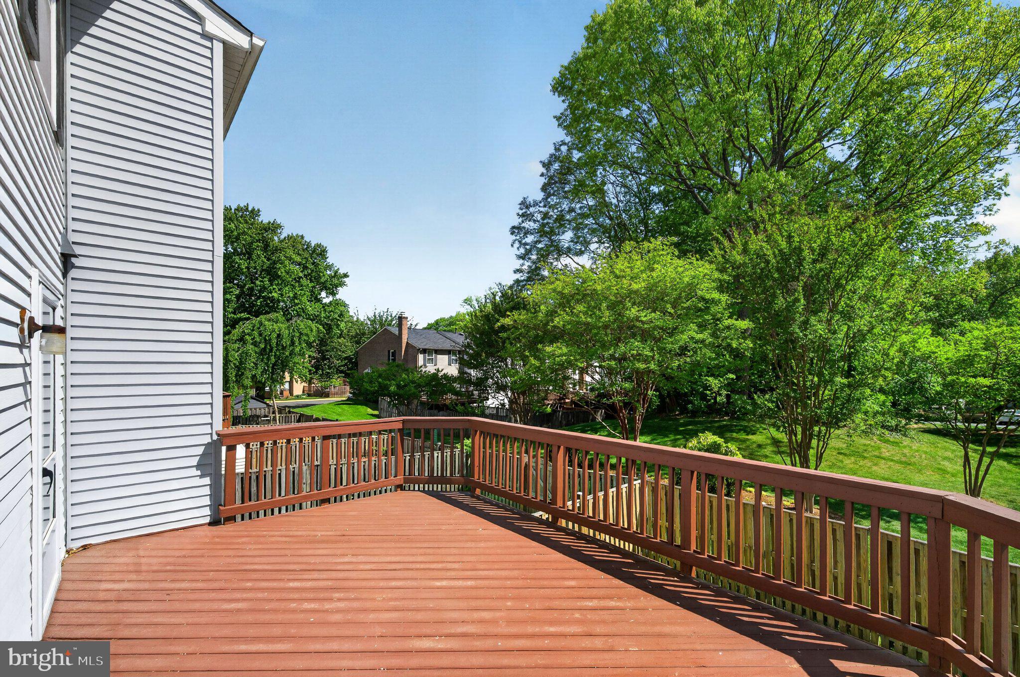 9129 Blarney Stone Drive Springfield, VA 22152 - Photo 28 of 34 Sunny deck with lush green views.