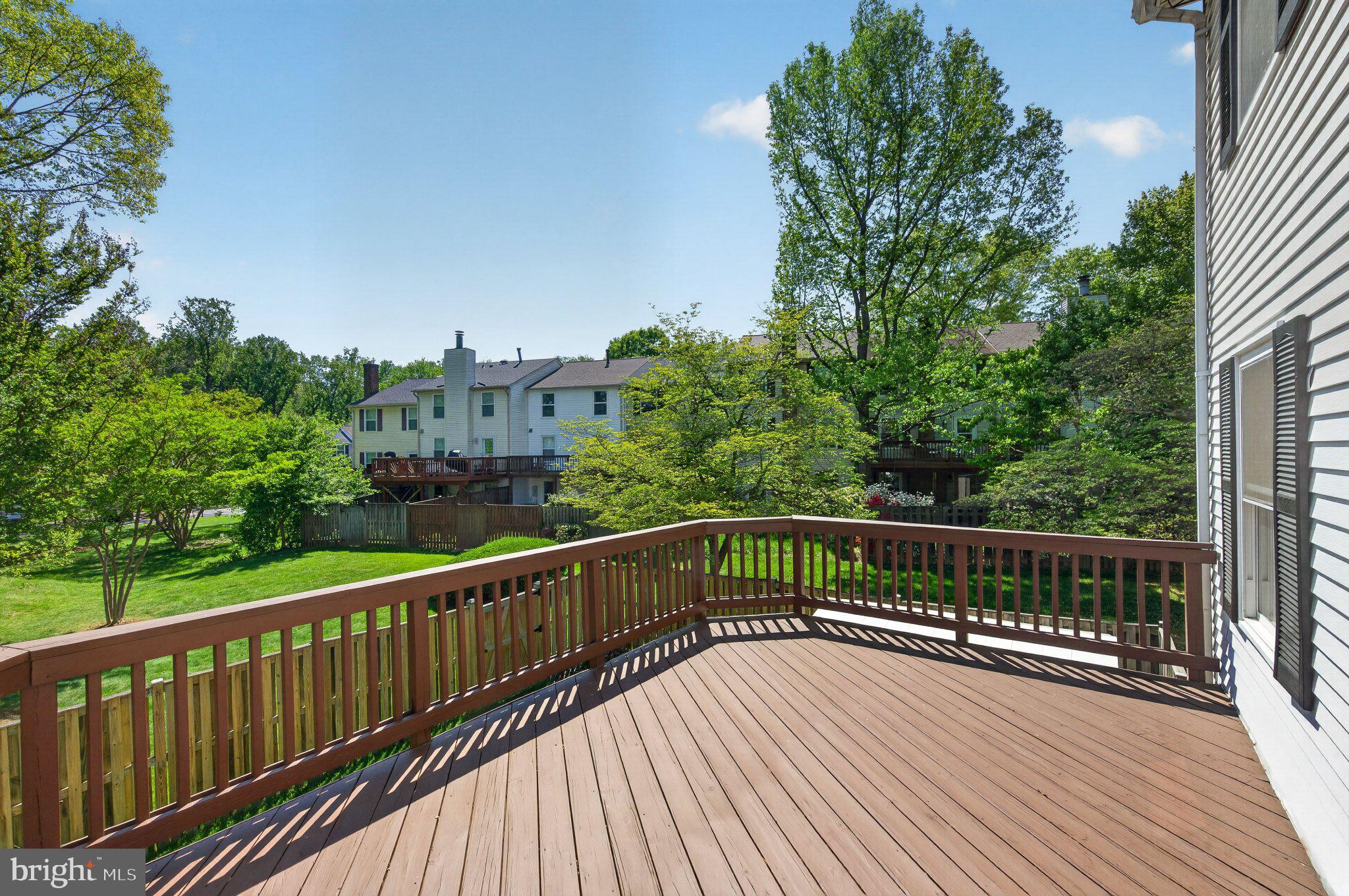 9129 Blarney Stone Drive Springfield, VA 22152 - Photo 29 of 34 Spacious deck with serene views.