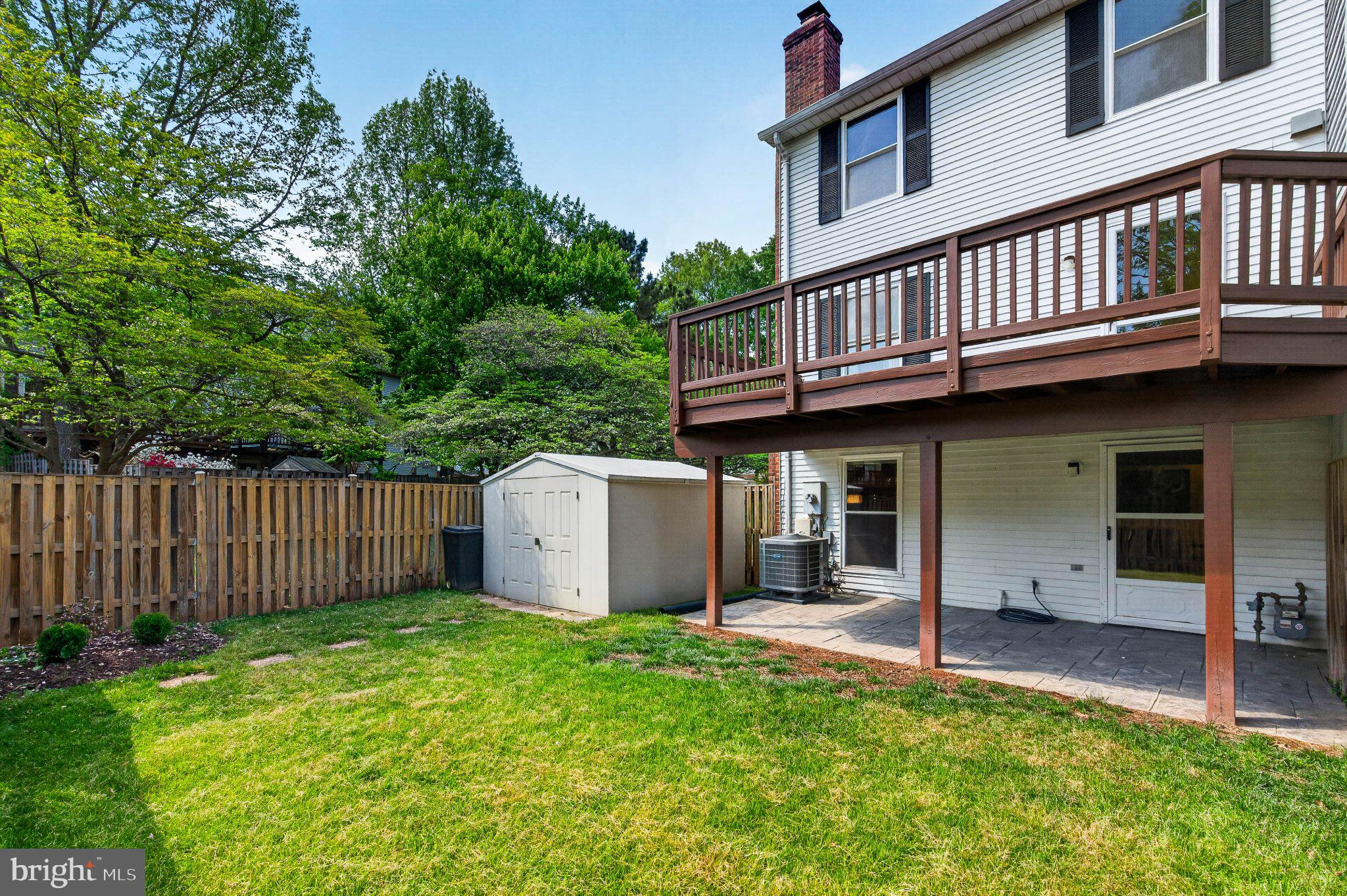9129 Blarney Stone Drive Springfield, VA 22152 - Photo 31 of 34 Charming backyard retreat with deck.