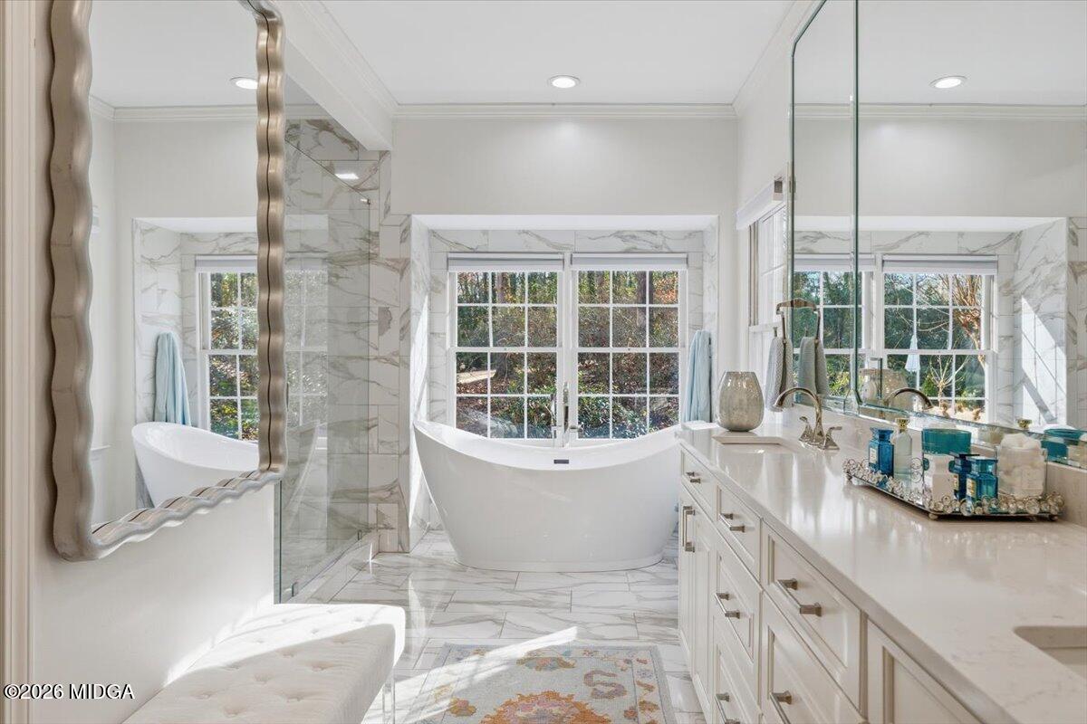102 Merion Park Macon, GA 31210 - Photo 21 of 54 a view of a bathroom with a tub shower and sink