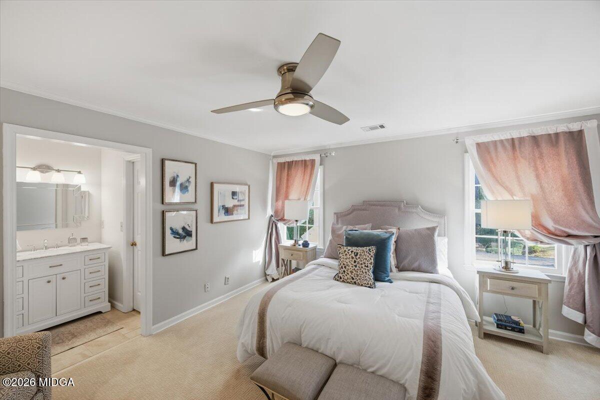 102 Merion Park Macon, GA 31210 - Photo 36 of 54 a bedroom with a large bed and a window