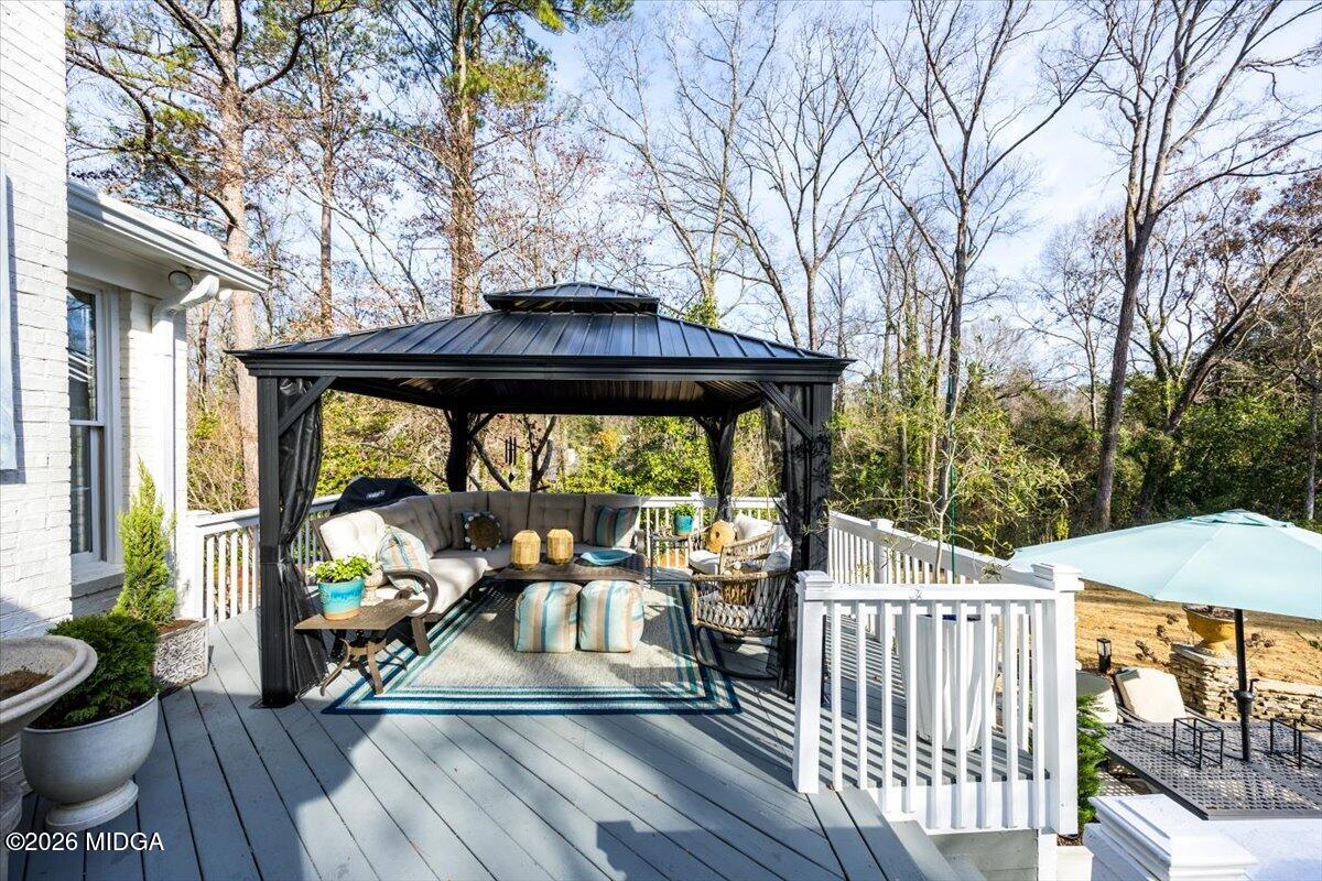 102 Merion Park Macon, GA 31210 - Photo 42 of 54 a view of a patio with furniture and wooden floor