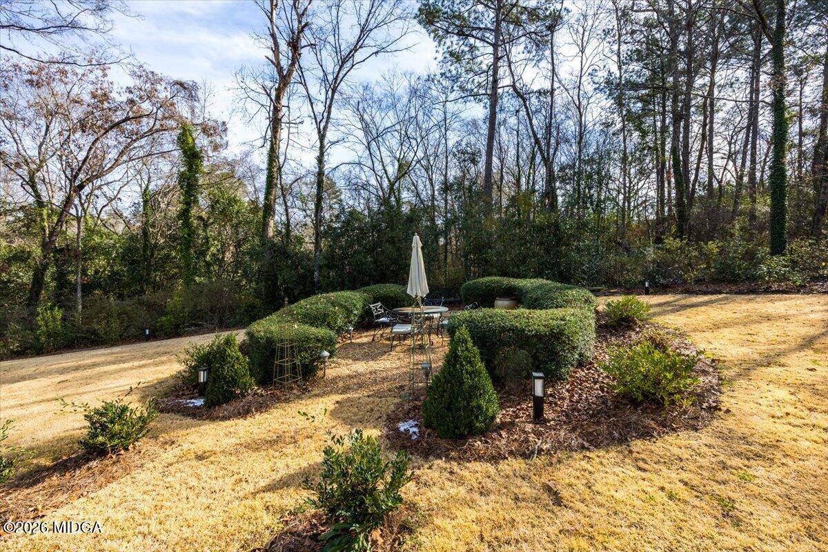 102 Merion Park Macon, GA 31210 - Photo 47 of 54 a view of a garden with large trees
