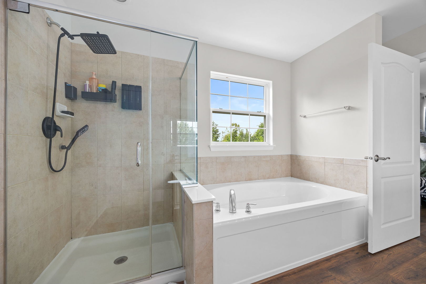2297 Deerpath Road Bolingbrook, IL 60490 - Photo 34 of 46 a white bath tub sitting next to a shower