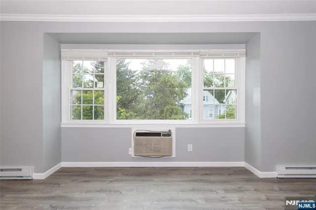 a view of a window in a room