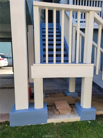 a view of front door of house