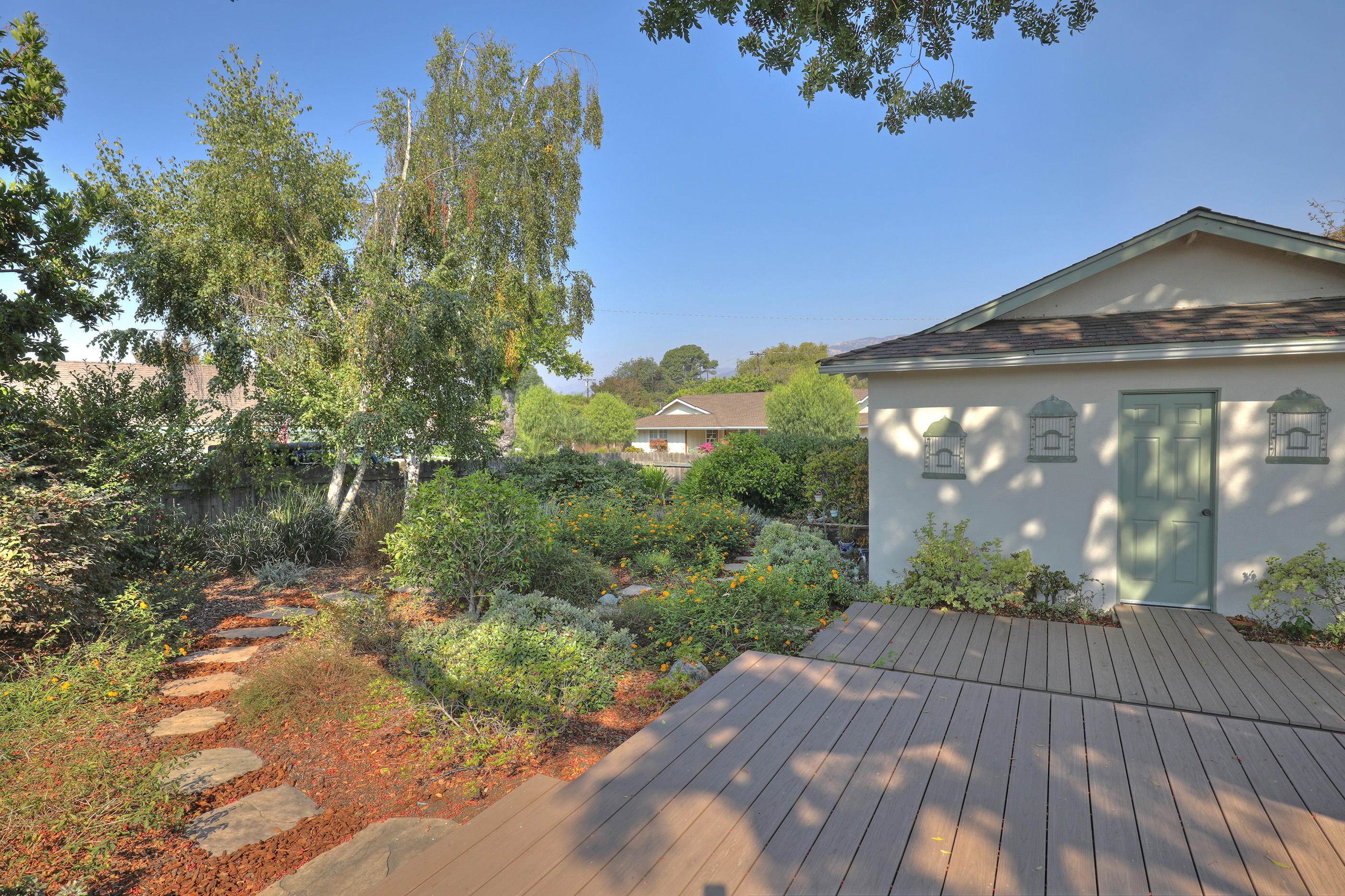 381 Sylvan Drive Goleta, CA 93117 - Photo 20 of 23 Back View to Side Yard
