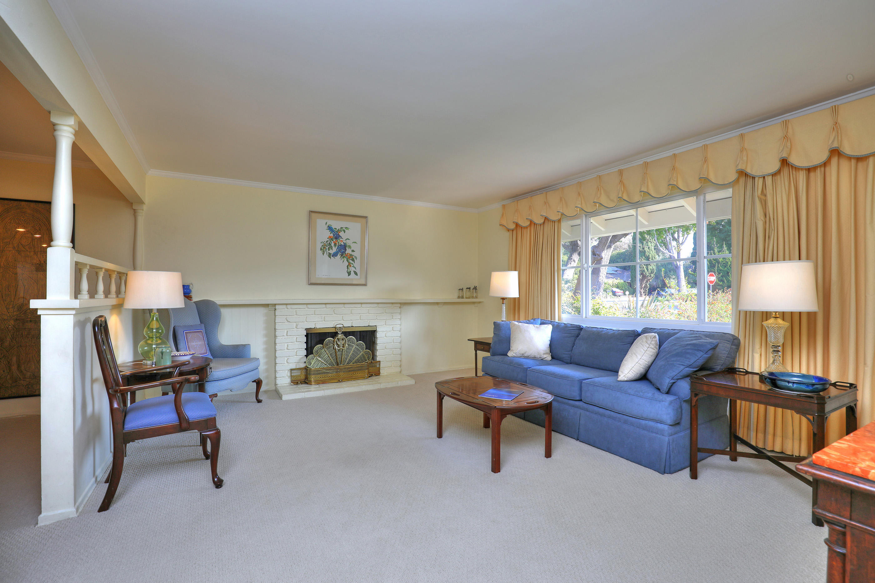 381 Sylvan Drive Goleta, CA 93117 - Photo 2 of 23 Living Room toward Fireplace