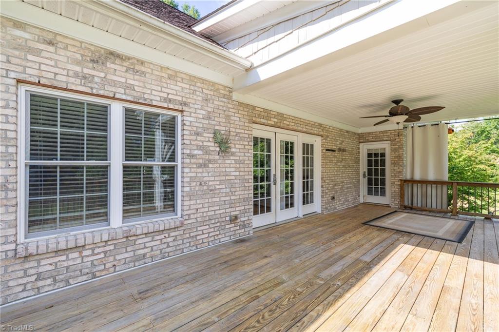 9127 County Line Road Kernersville, NC 27284 - Photo 38 of 49 Lg Back Porch Off Main Level Covered & Uncovered Part