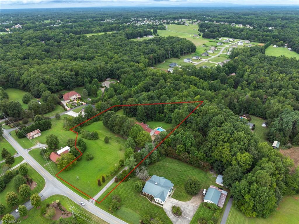 9127 County Line Road Kernersville, NC 27284 - Photo 47 of 49 Ariel View & Approximate Property Lines