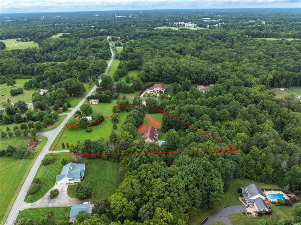 9127 County Line Road Kernersville, NC 27284 - Photo 49 of 49 Ariel View & Approximate Property Lines