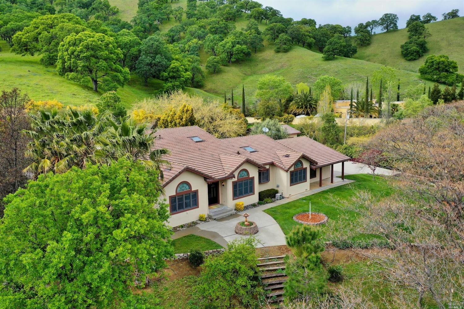 3461 Blue Mountain Drive Fairfield, CA 94534 - Photo 1 of 1 an aerial view of residential house with outdoor space and trees all around