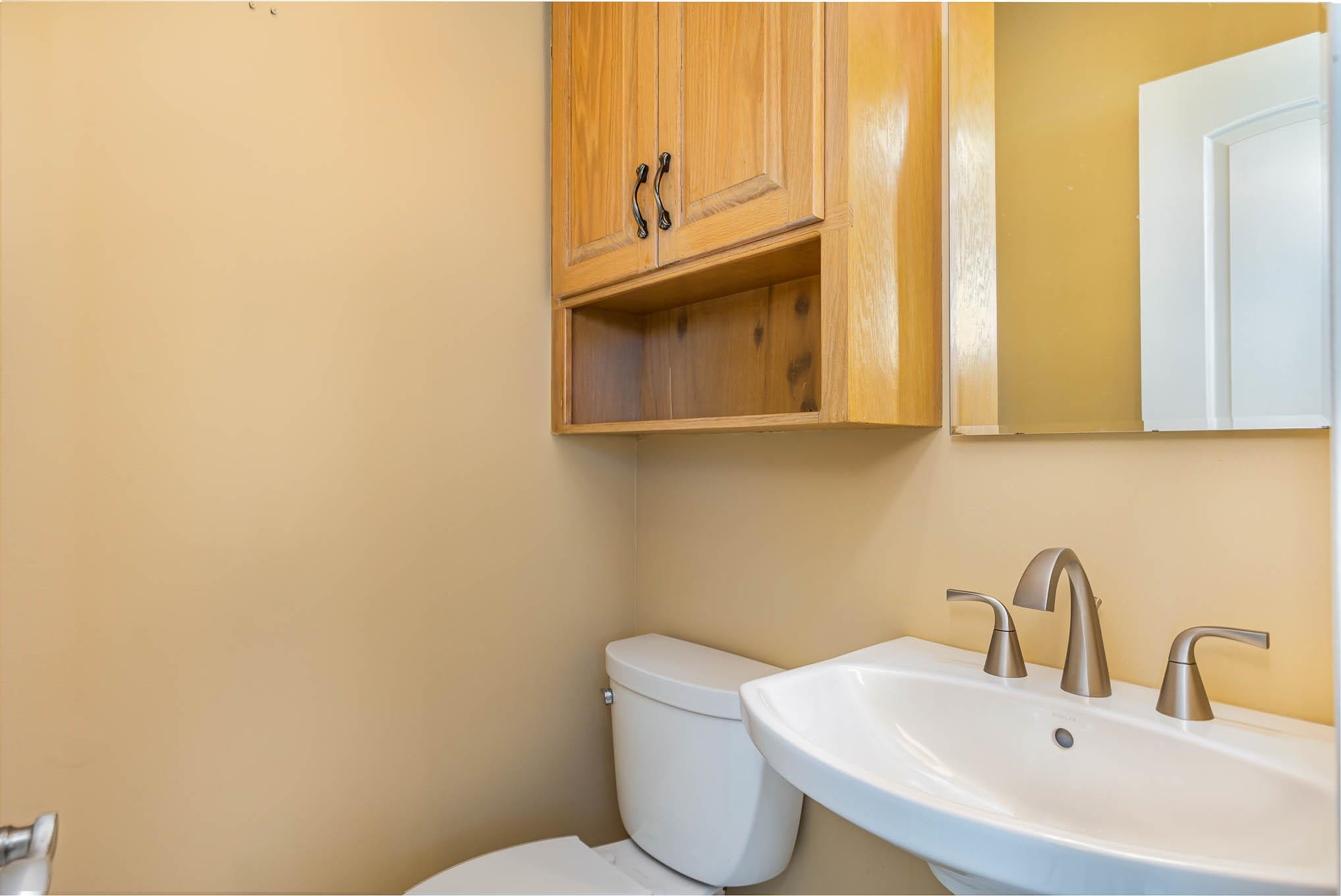 3591 Zacks Mill Road Angier, NC 27501 - Photo 14 of 44 a bathroom with a sink and a toilet