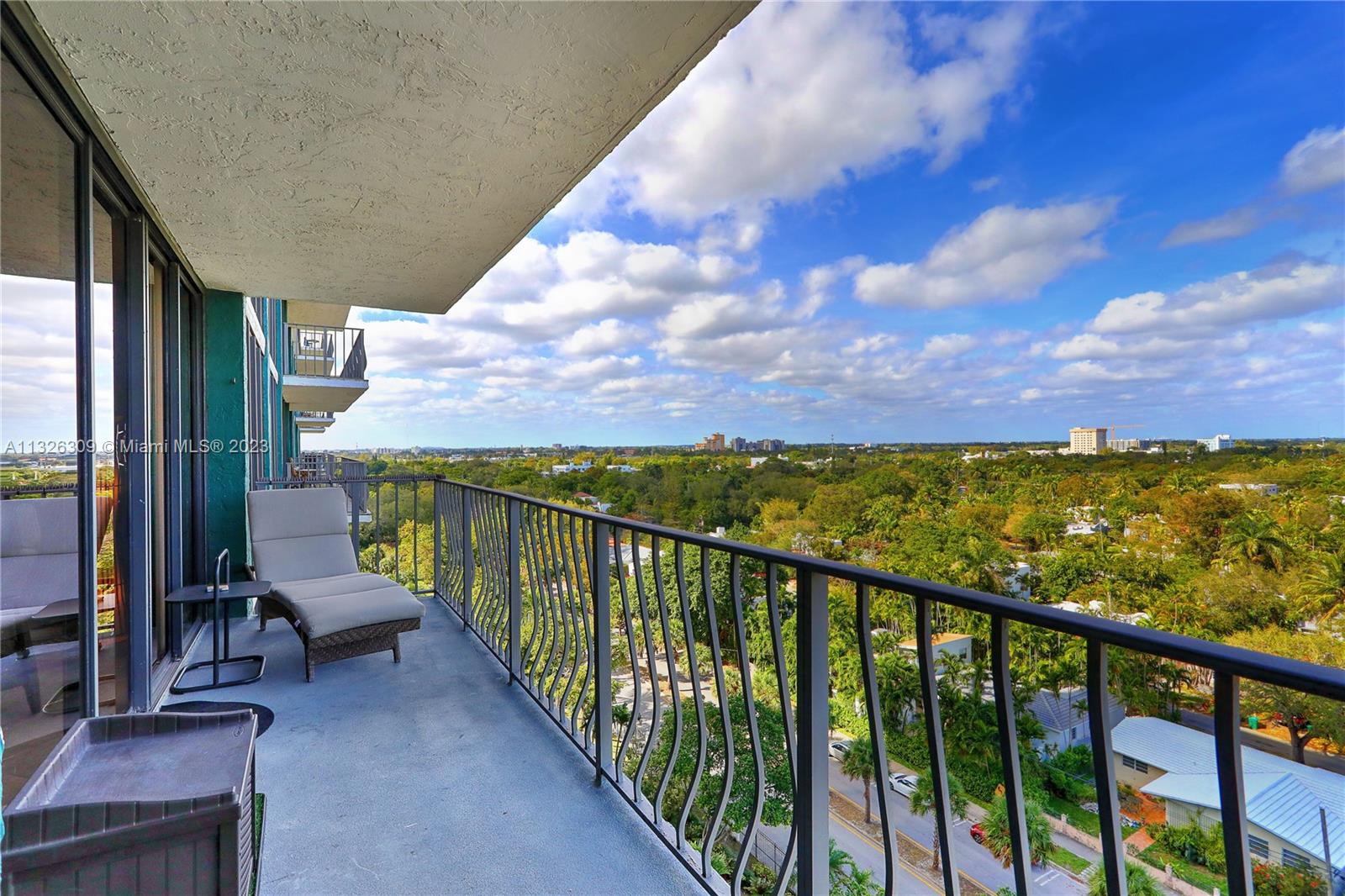 780 Northeast 69th Street, Unit 1004 Miami, FL 33138 - Photo 21 of 41 a view of balcony with furniture
