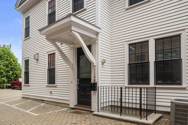 a view of a white house