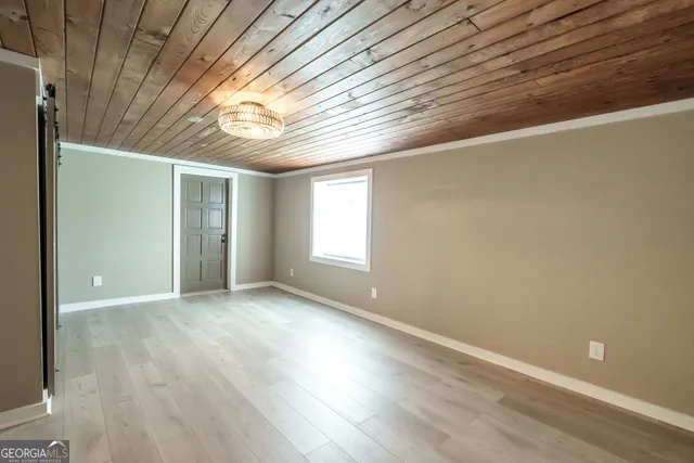 a view of an empty room