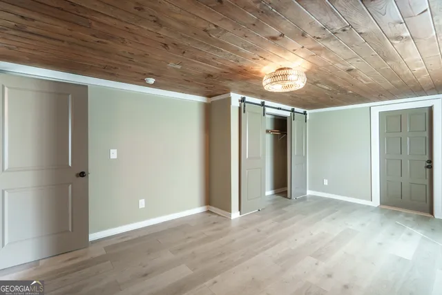 a view of an empty room