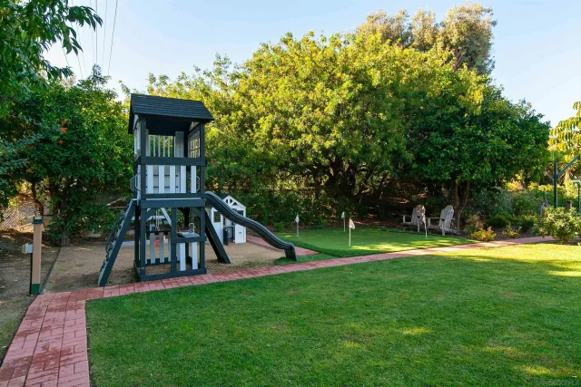 a view of a house with a backyard