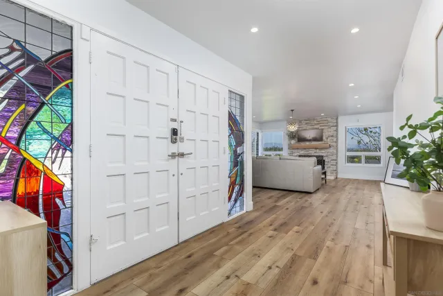 a view of a room with cabinet and garden