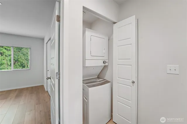 a view of a wooden deck