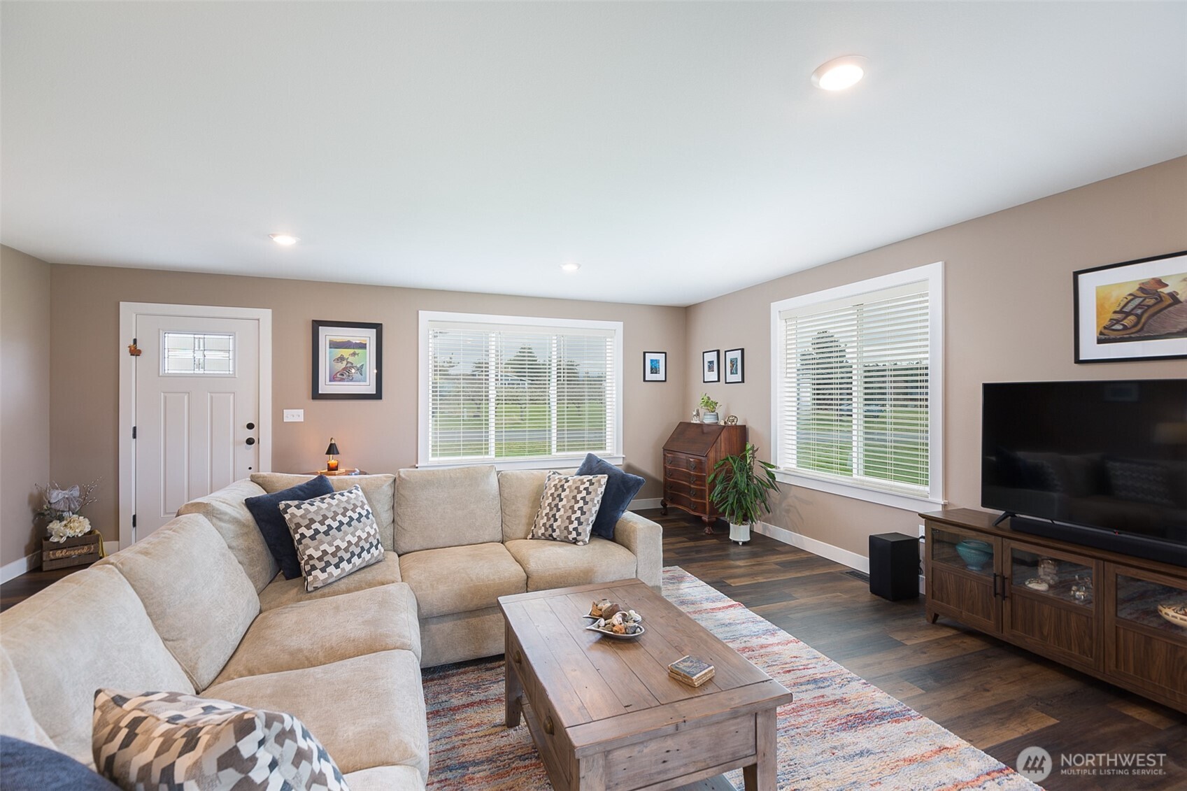 41 Victoria View Street Sequim, WA 98382 - Photo 5 of 40 a living room with furniture and a flat screen tv