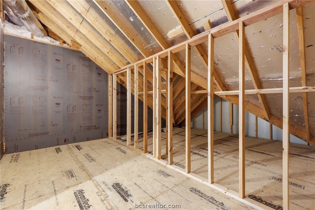 1922 Viva Road Bryan, TX 77807 - Photo 36 of 45 Impressive attic storage/build-out space already decked and framed for easy future expansion.