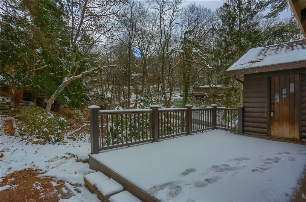3210 Evergreen Road Pittsburgh, PA 15237 - Photo 3 of 47 a view of roof deck with a barbeque and wooden stairs