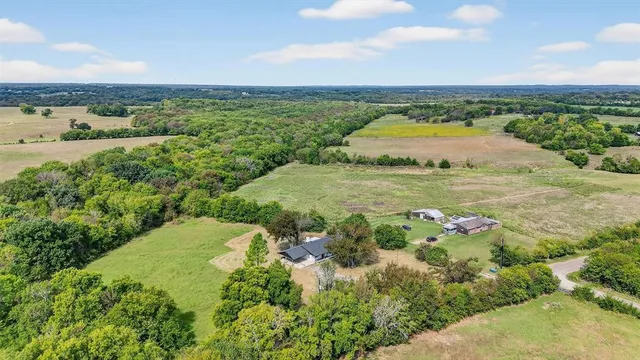 a view of a lake with a city
