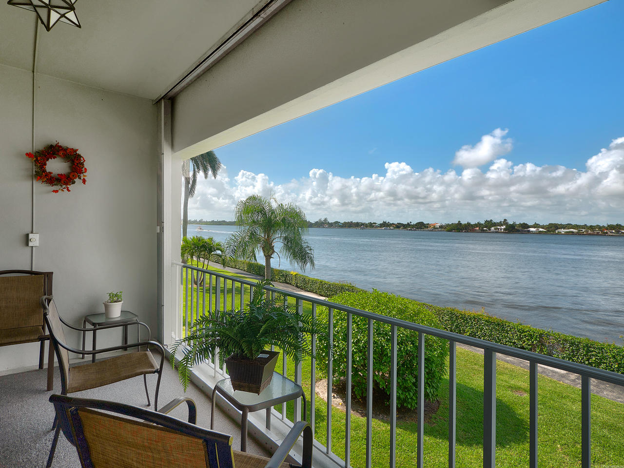 2160 Ibis Isle Road, Unit 8 Palm Beach, FL 33480 - Photo 4 of 15 View from Covered Patio