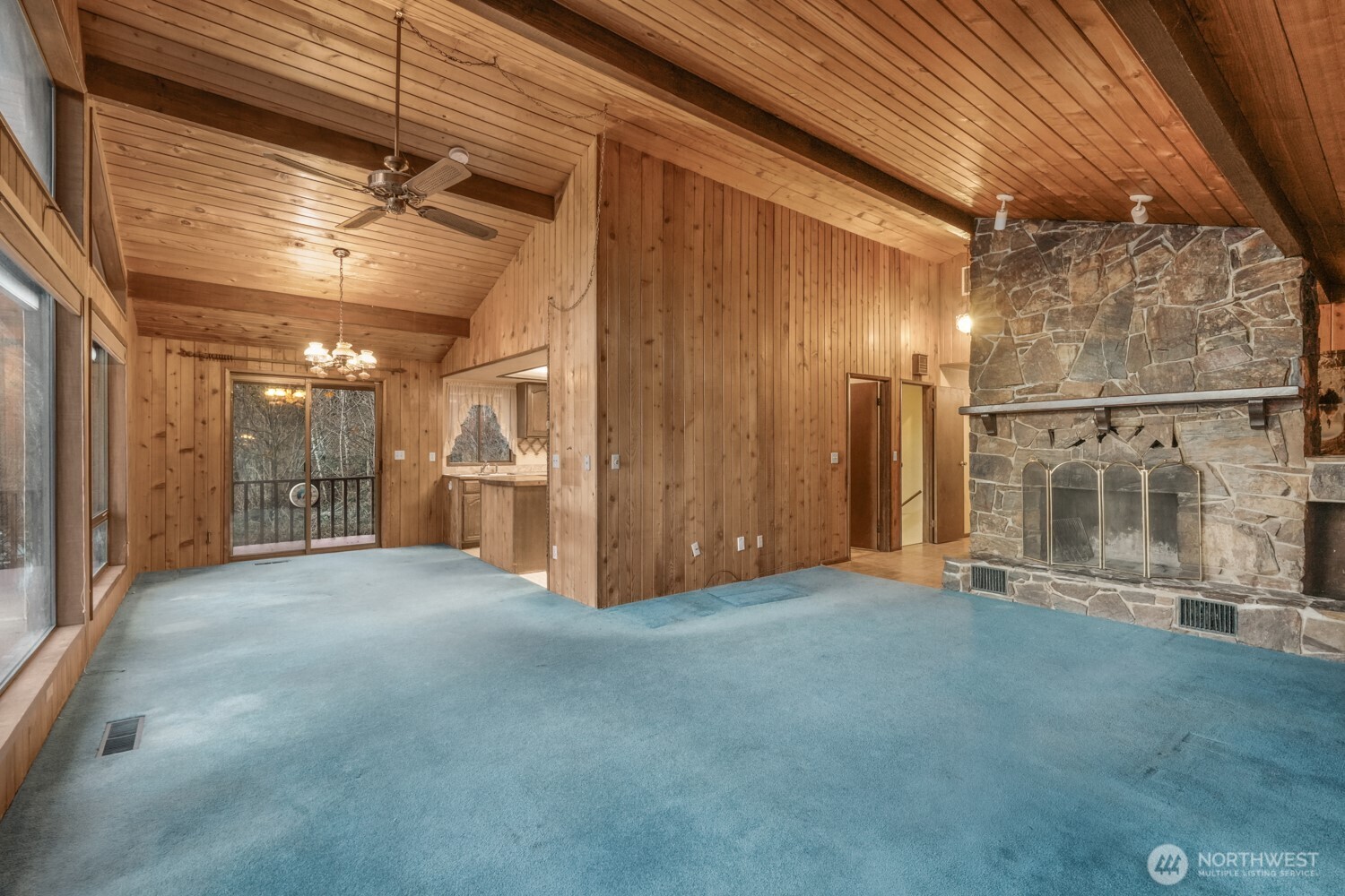 8388 North Pass Road Everson, WA 98247 - Photo 3 of 33 a view of an empty room with a fireplace