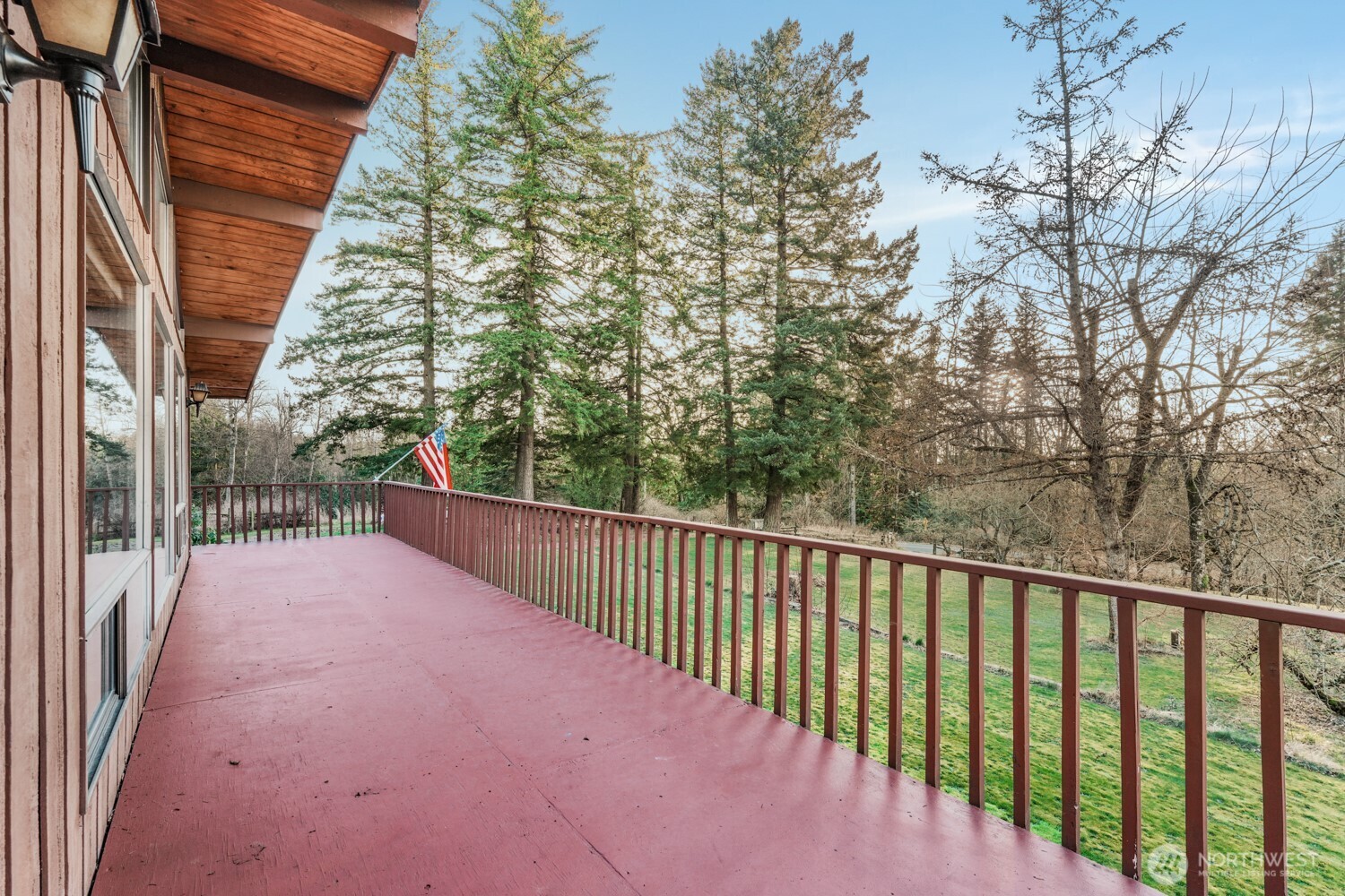 8388 North Pass Road Everson, WA 98247 - Photo 9 of 33 a balcony with trees in front of it