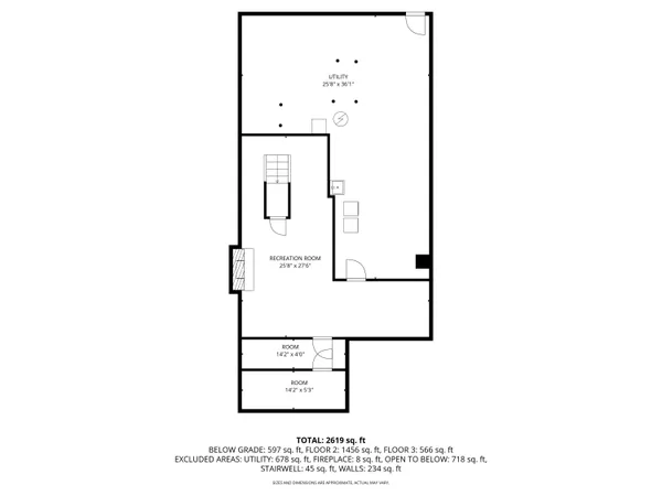 a view of a trees in front of a house