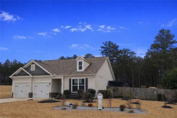 a view of a house with a patio