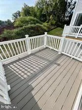 a view of wooden deck