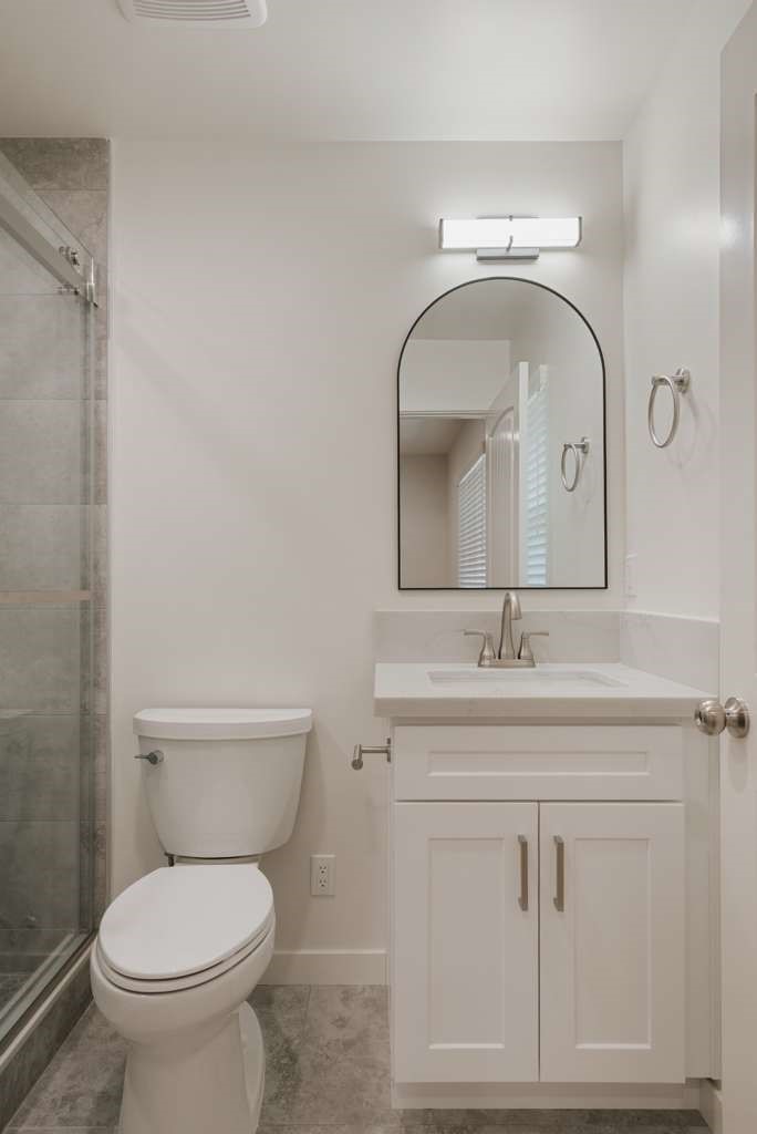1806 South 8th Street, Unit B Alhambra, CA 91803 - Photo 44 of 44 a bathroom with a toilet sink and mirror