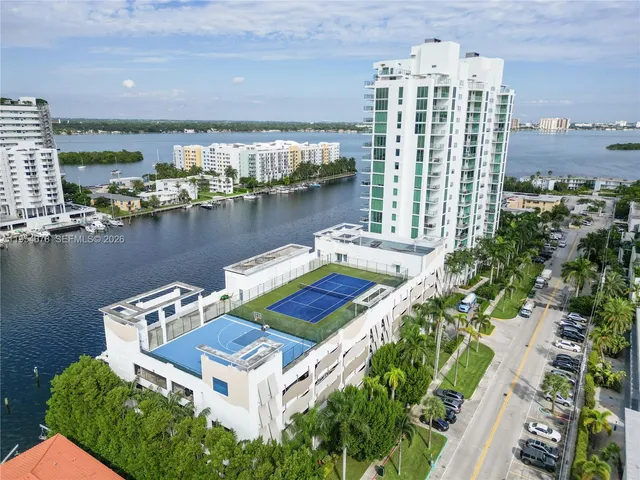 a view of a city with a lake view