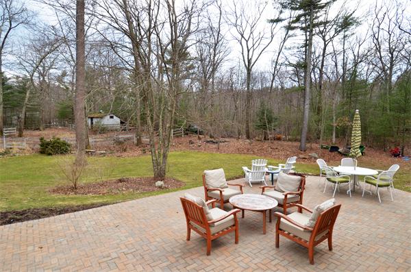 12 Tanglewood Road Boxford, MA 01921 - Photo 29 of 30 a view of a patio with chairs and a table and chairs