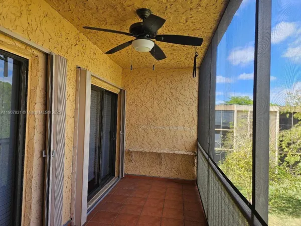 a view of a balcony