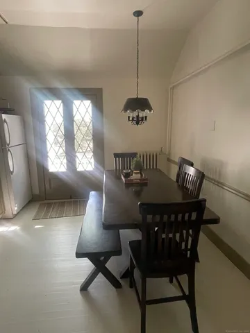 a table with chairs and a table