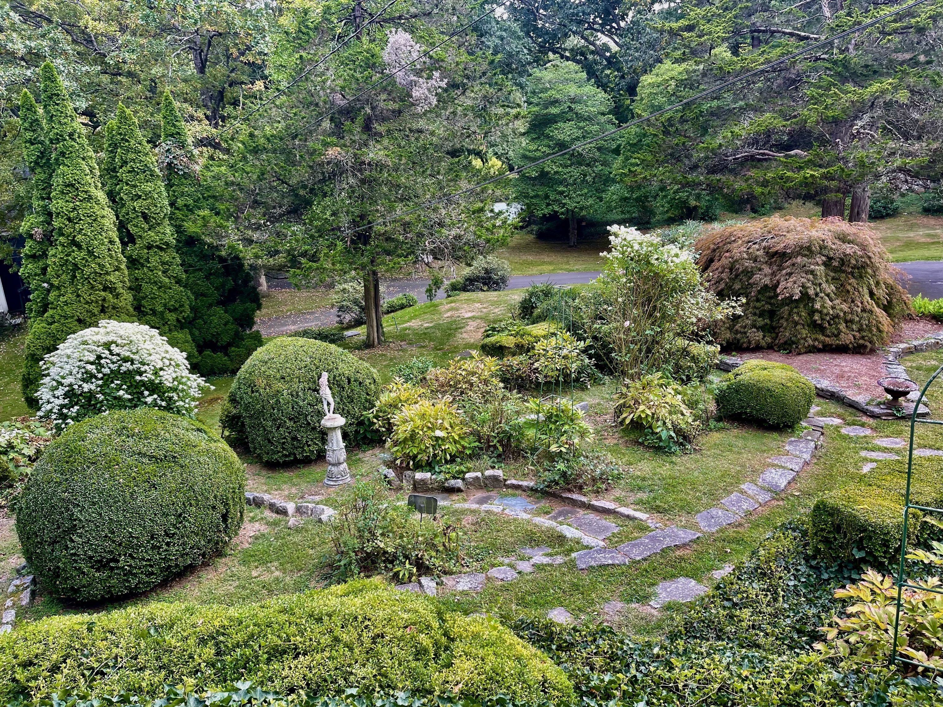 856 Boston Post Road, Unit 1 Madison, CT 06443 - Photo 3 of 25 a view of a garden with plants and large trees