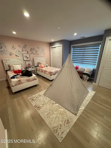 a living room with furniture and rug