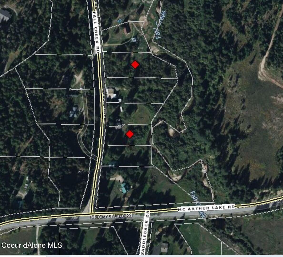 Lot 2 Fall Crk Road Naples, ID 83847 - Photo 3 of 3 Johnson lot 2 and 5 aerial together (Lar