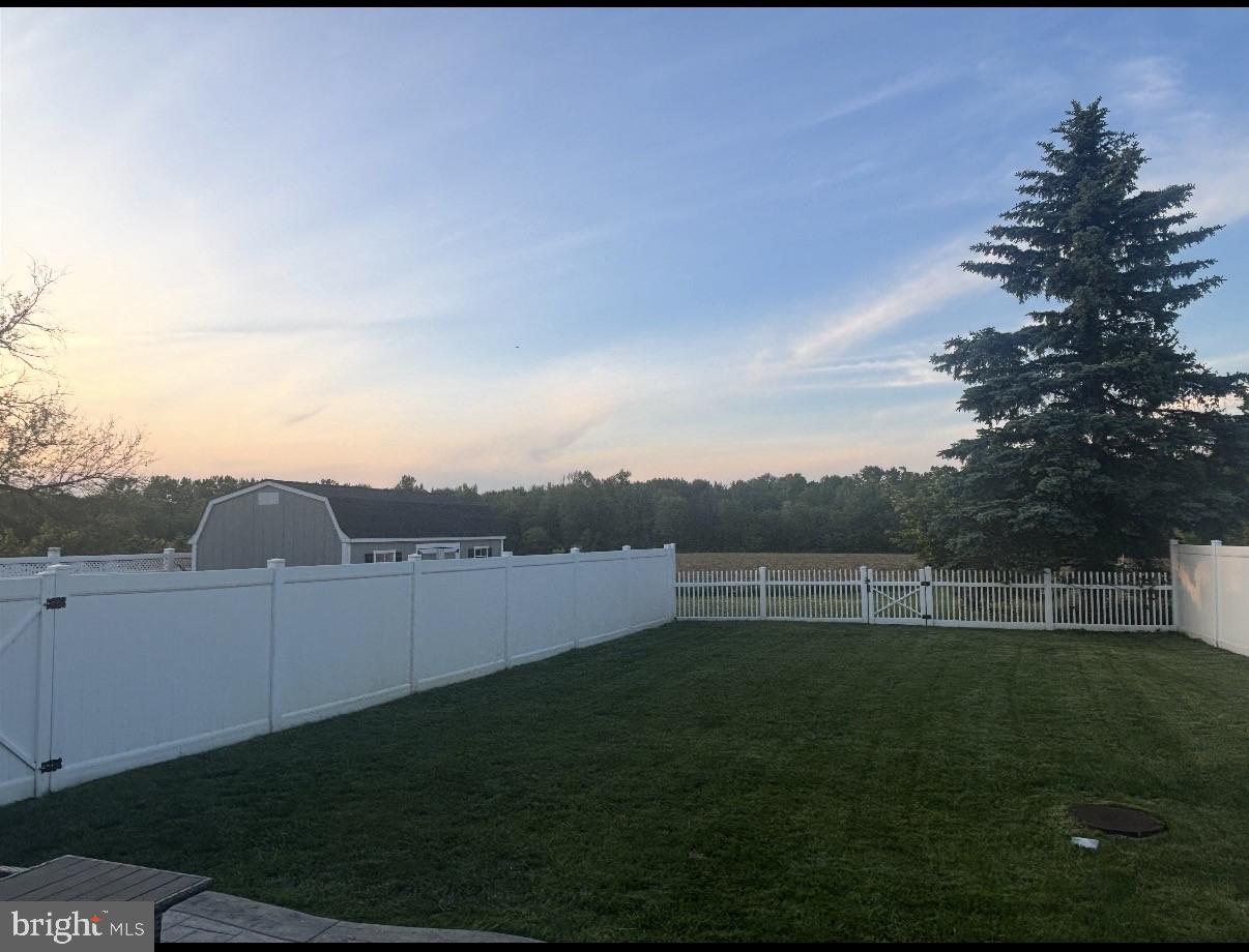 273 Crosswicks Road Bordentown, NJ 08505 - Photo 27 of 31 Tranquil backyard at dusk.