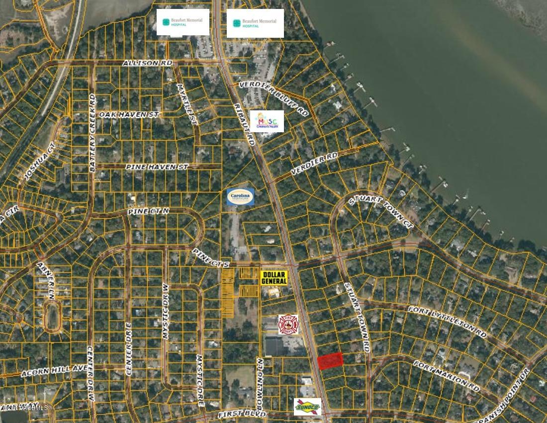 1161-1181 Ribaut Road Beaufort, SC 29902 - Photo 5 of 13 aerial with stores