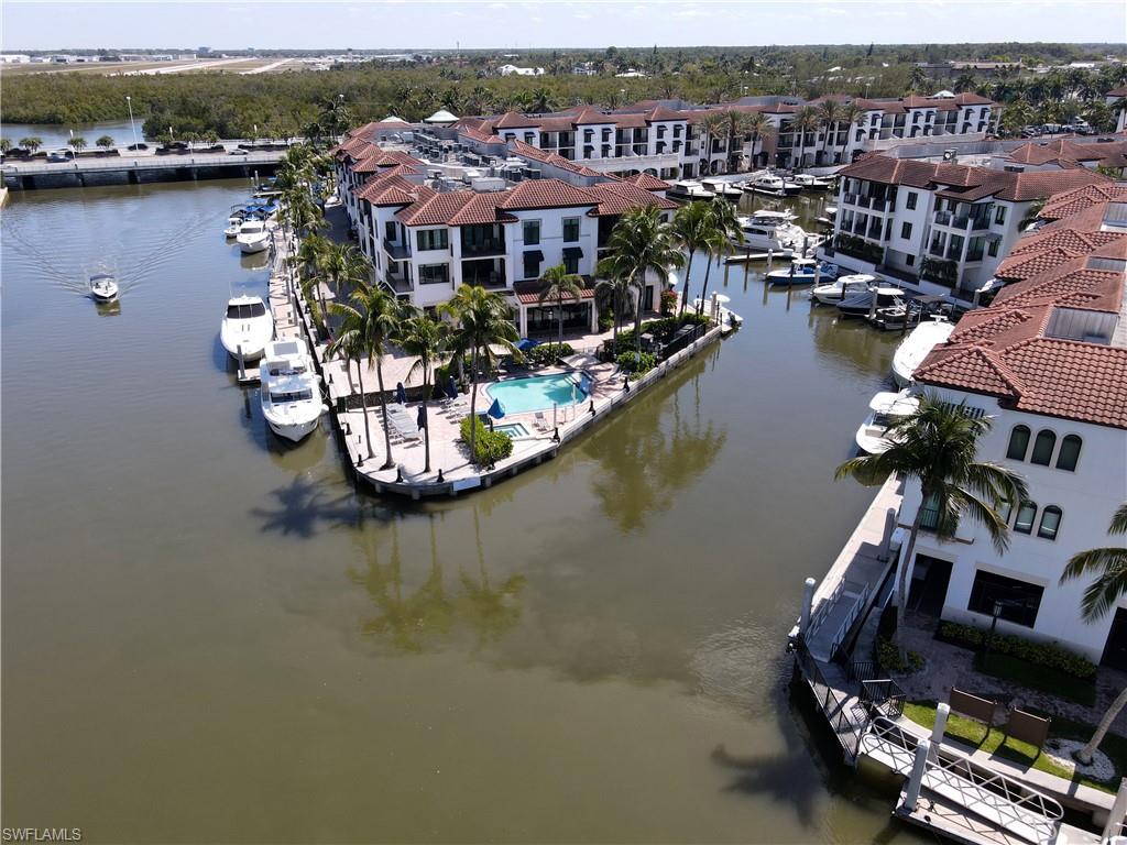 1490 5th Avenue South, Unit 200B Naples, FL 34102 - Photo 2 of 43 Bird's eye view of Naples Bay Marina and The Pointe Residence II