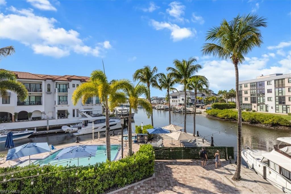 1490 5th Avenue South, Unit 200B Naples, FL 34102 - Photo 3 of 43 View of Private Pool and Naples Bay
