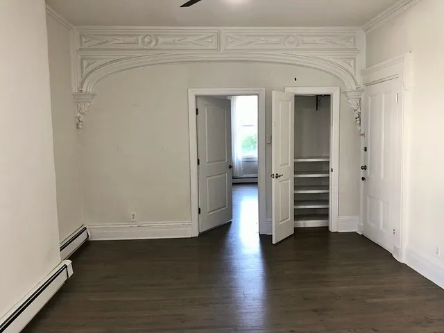 wooden floor in an empty room