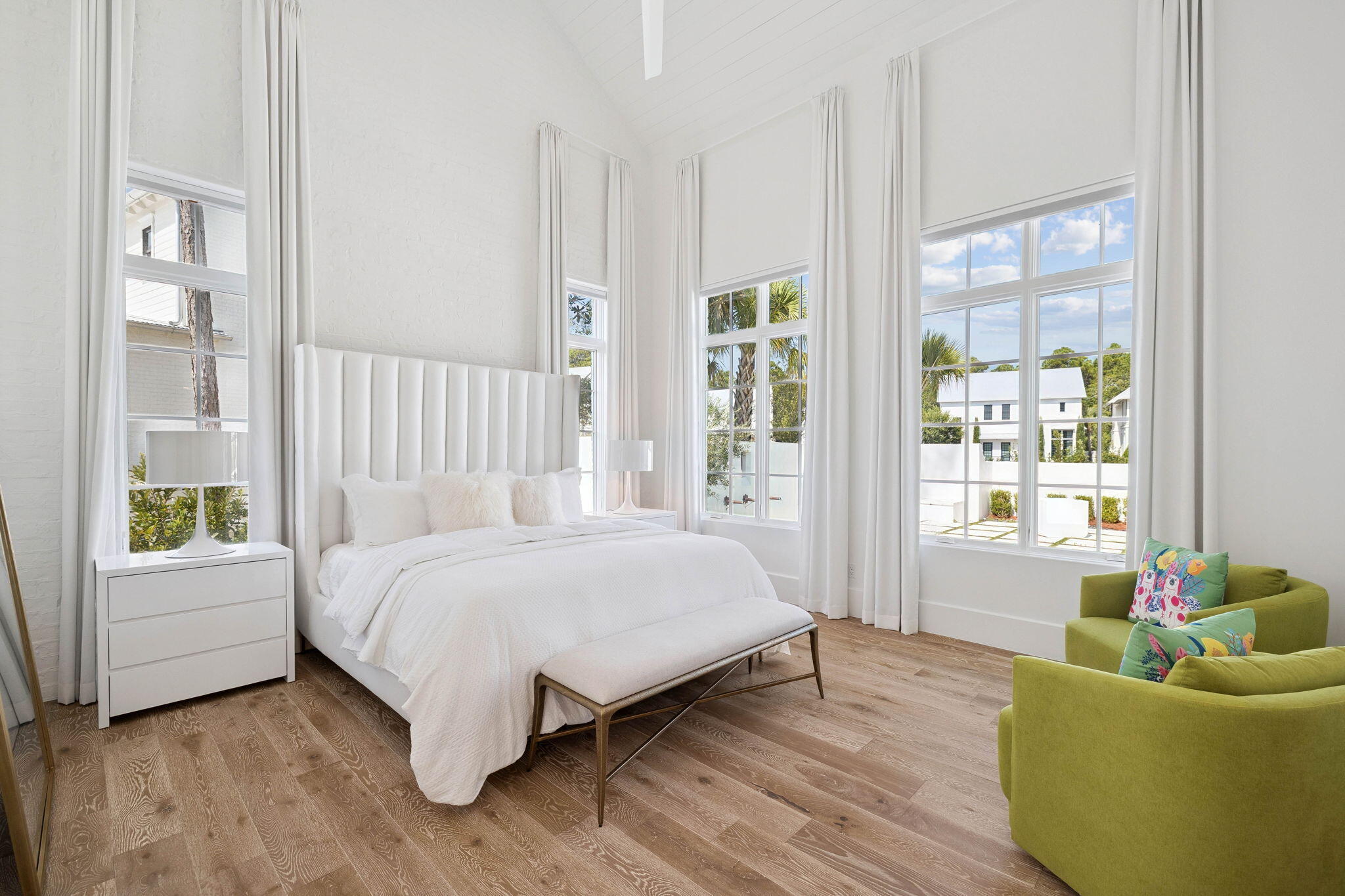 68 Perrin Santa Rosa Beach, FL 32459 - Photo 19 of 105 a bedroom with a bed and a couch next to a window