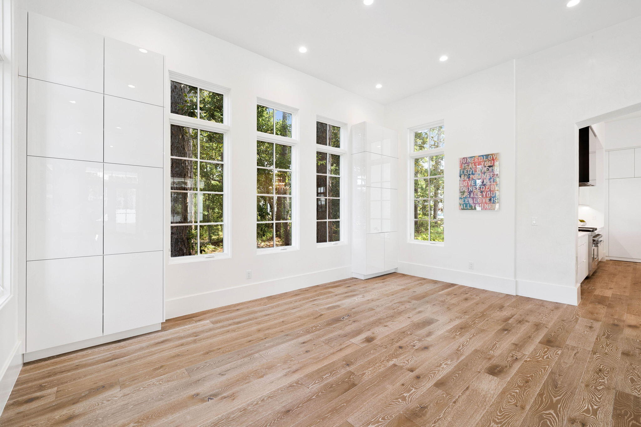 68 Perrin Santa Rosa Beach, FL 32459 - Photo 72 of 105 a view of an empty room with a window and wooden floor