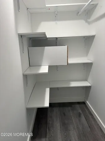a close view of closet